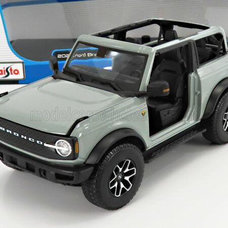 MAISTO 1/18 FORD USA | BRONCO BADLANDS WITHOUT DOORS 2021 | GREY