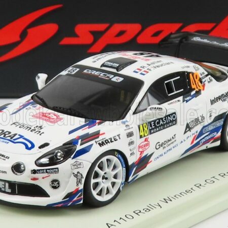 SPARK-MODEL 1/43 RENAULT | ALPINE A110 RALLY N 48 RALLY MONTECARLO 2022 R.ASTIER - F.VAUCLARE | WHITE