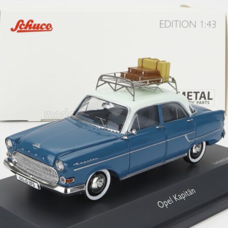 SCHUCO 1/43 OPEL | KAPITAN RIVIERA 1957 | 2 TONE BLUE