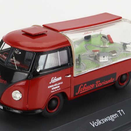 SCHUCO 1/43 VOLKSWAGEN | T1a SCHUCO VARIANTO 1964 | RED BLACK