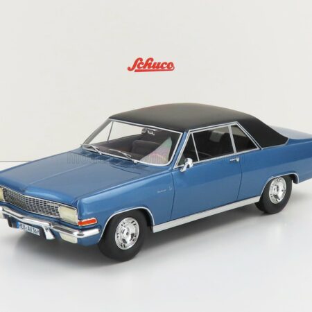 SCHUCO 1/18 OPEL | DIPLOMAT A COUPE 1965 | LIGHT BLUE MATT BLACK