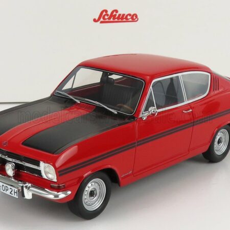 SCHUCO 1/18 OPEL | KADETT B RALLY COUPE 1966 | RED BLACK