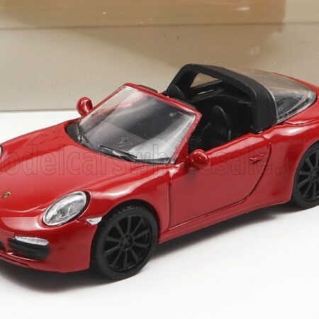 SCHUCO 1/87 PORSCHE | 911 991 TARGA 4S CABRIOLET OPEN 2013 | RED