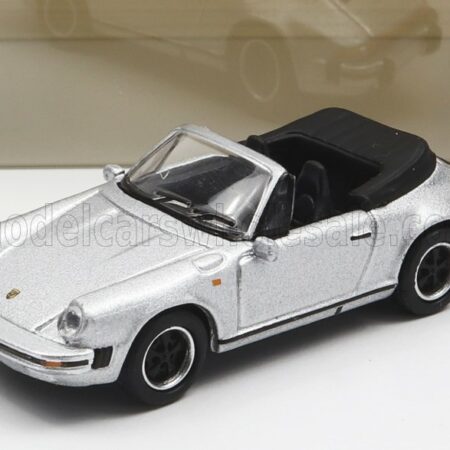 SCHUCO 1/87 PORSCHE | 911 3.2 CARRERA CABRIOLET 1989 | SILVER