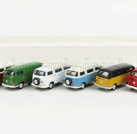 SCHUCO 1/87 VOLKSWAGEN | SET 8X T2 VAN CAMPER MINIBUS 1962 | VARIOUS