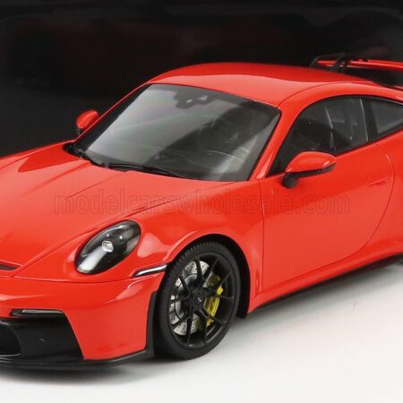 MINICHAMPS 1/18 PORSCHE | 911 992 GT3 COUPE 2021 - BLACK WHEELS | ORANGE