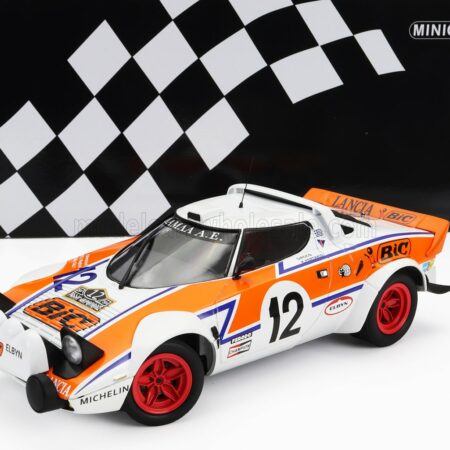 MINICHAMPS 1/18 LANCIA | STRATOS HF N 12 RALLY ACROPOLIS 1979 S.LAMBDA - K.FERTAKIS | WHITE ORANGE