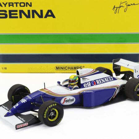 MINICHAMPS 1/18 WILLIAMS | F1  FW16 TEAM ROTHMANS RENAULT N 2 SAN MARINO ITALY GP 1994 AYRTON SENNA | BLUE WHITE