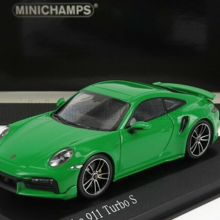 MINICHAMPS 1/43 PORSCHE | 911 992 TURBO S COUPE SPORT DESIGN 2021 | GREEN