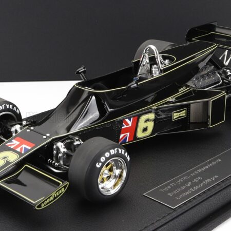 GP-REPLICAS 1/18 LOTUS | F1 77 JOHN PLAYER TEAM LOTUS N 6 BRAZILIAN GP 1976 MARIO ANDRETTI | JPS BLACK GOLD