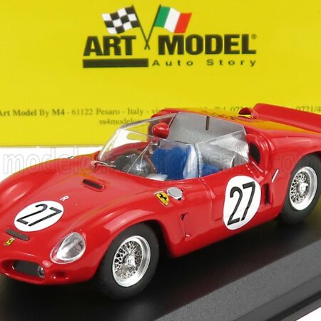 ART-MODEL 1/43 FERRARI | DINO 246 SP ch.0790 N 27 12h SEBRING 1961 R.GINTHER - W.VON TRIPS | RED