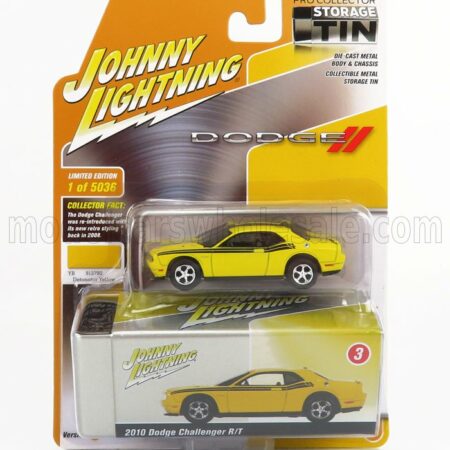 JOHNNY LIGHTNING 1/64 DODGE | CHALLENGER COUPE 2010 | YELLOW