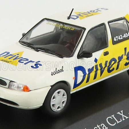 EDICOLA 1/43 FORD ENGLAND | FIESTA CLX DRIVER'S 1997 | WHITE YELLOW