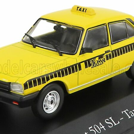 EDICOLA 1/43 PEUGEOT | 504 SL TAXI CORDOBA 1999 | YELLOW BLACK