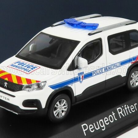 NOREV 1/43 PEUGEOT | RIFTER POLICE MUNICIPALE 2019 | WHITE BLUE RED YELLOW