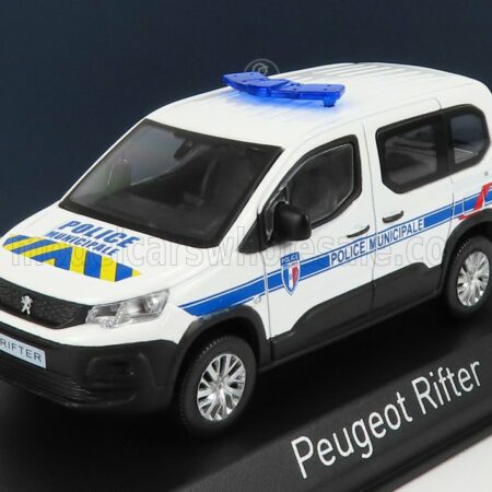 NOREV 1/43 PEUGEOT | RIFTER POLICE MUNICIPALE 2019 | WHITE BLUE YELLOW