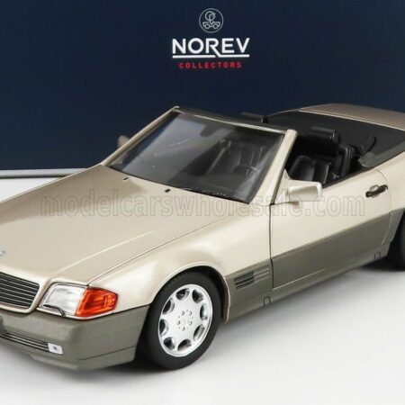 NOREV 1/18 MERCEDES BENZ | SL-CLASS SL500 CABRIOLET 1989 | SMOKE SILVER MET