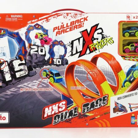 MAISTO 1/43 TRACK - PISTA | NXS RACER DUAL RACE CHALLANGE | ORANGE