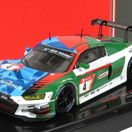 IXO-MODELS 1/43 AUDI | R8 LMS TEAM AUDI SPORT PHOENIX N 4 WINNER 24h NURBURGRING 2019 P.KAFFER - F.STIPPLER - F.VERVISCH - D.VANTHOOR | GREEN BLUE WHITE