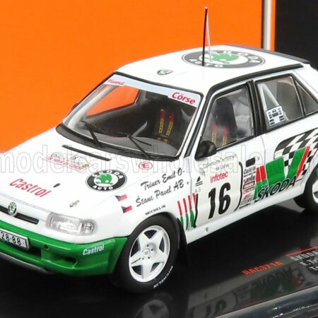 IXO-MODELS 1/43 SKODA | FELICIA KIT CAR N 16 RALLY TOUR DE CORSE 1995 E.TRINER - P.STANC | WHITE GREEN