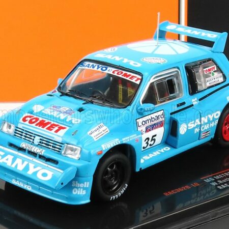 IXO-MODELS 1/43 MG | METRO 6R4 N 35 RALLY RAC LOMBARD 1986 B.HARRIS - W.RUTHERFORD | LIGHT BLUE