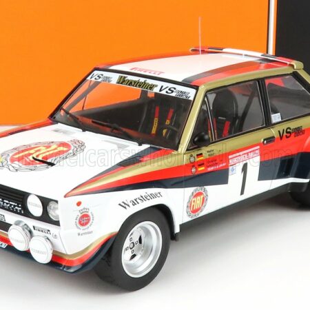 IXO-MODELS 1/18 FIAT | 131 ABARTH N 1 RALLY HUNSRUCK 1980 W.ROHRL - C.GEISTDOERFER | WHITE BLACK RED