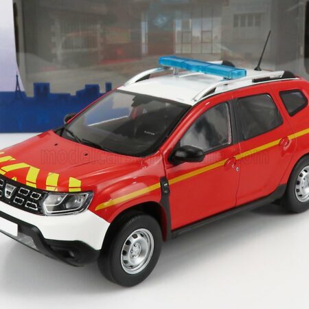 SOLIDO 1/18 DACIA | DUSTER MKII SAPEURS POMPIERS 2018 | RED YELLOW