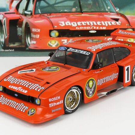 WERK83 1/18 FORD ENGLAND | CAPRI TURBO JAGERMEISTER GR.5 TEAM ZAKSPEED N 1 SEASON DRM 1982 KLAUS LUDWIG | ORANGE