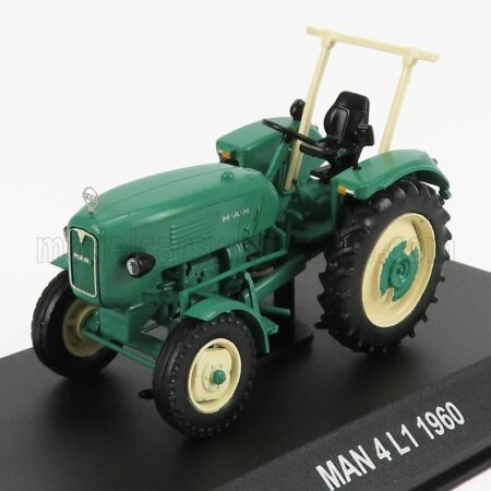 EDICOLA 1/43 MAN | 4L1 TRACTOR 1960 - CON VETRINA - WITH SHOWCASE | GREEN