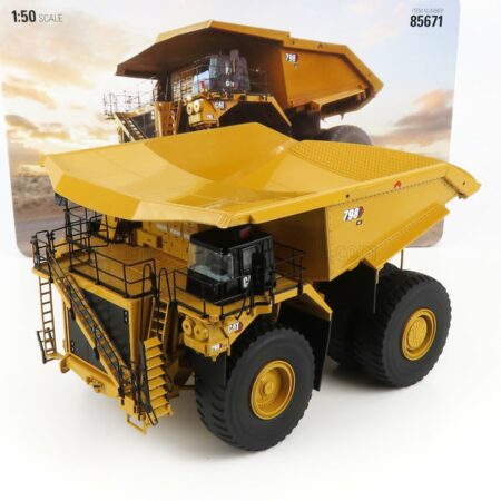 DM-MODELS 1/50 CATERPILLAR | CAT798AC CASSONE RIBALTABILE CAVA MINERARIA - MINING TRUCK | YELLOW BLACK