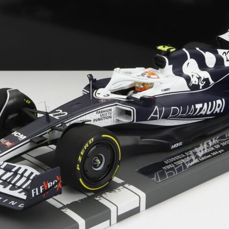 MINICHAMPS 1/18 ALPHA TAURI | F1 AT03 HONDA TEAM ALPHA TAURI N 22 BAHRAIN GP 2022 YUKI TSUNODA | WHITE BLUE