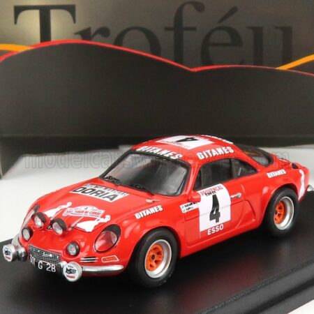 TROFEU 1/43 RENAULT | ALPINE A110 1600S GITANES N 4 4th RALLY TOUR DE CORSE 1978 J.P.MANZAGOL - J.F.FILIPPI | RED