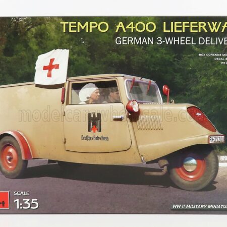 MINIART 1/35 TEMPO | A400 VAN LIEFERWAGEN 3-WHEELS AMBULANCE MILITARY 1962 | /