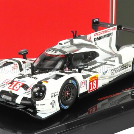 IXO-MODELS 1/43 PORSCHE | 919 HYBRID 2.0L TURBO V4 TEAM PORSCHE N 18 2nd 1000km SPA 2015 M.LIEB - R.DUMAS - N.JANI | WHITE GREY BLACK