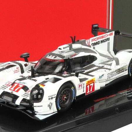 IXO-MODELS 1/43 PORSCHE | 919 HYBRID 2.0L TURBO V4 TEAM PORSCHE N 17 3rd 1000km SPA 2015 T.BERNHARD - B.HARTLEY - M.WEBBER | WHITE GREY BLACK