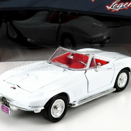 MOTOR-MAX 1/24 CHEVROLET | CORVETTE CABRIOLET 1967 | WHITE