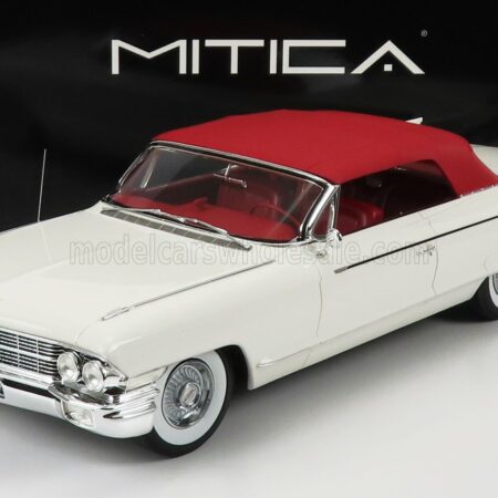 MITICA 1/18 CADILLAC | ELDORADO BIARRITZ CONVERTIBLE CLOSED 1962 | WHITE BORDEAUX