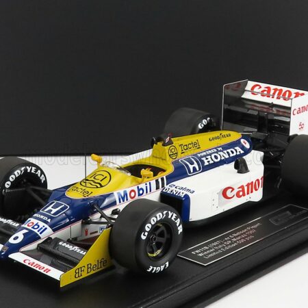 GP-REPLICAS 1/18 WILLIAMS | F1  FW11B HONDA N 6 WORLD CHAMPION WINNER GP MONZA ITALY 1987 NELSON PIQUET | BLUE YELLOW WHITE