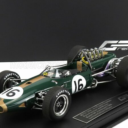 GP-REPLICAS 1/18 BRABHAM | F1  BT19 N 16 WINNER DUTCH GP JACK BRABHAM 1966 WORLD CHAMPION - CON VETRINA - WITH SHOWCASE | GREEN GOLD