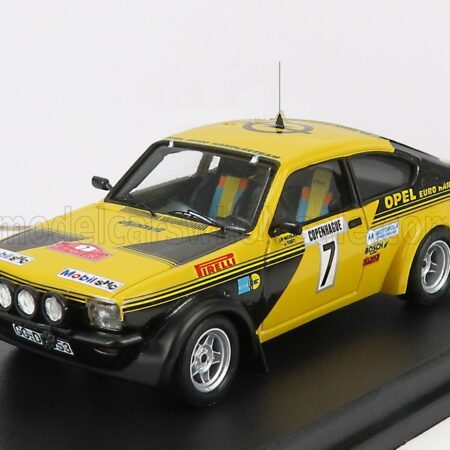 TROFEU 1/43 OPEL | KADETT GT/E (night version) N 7 RALLY MONTECARLO 1977 J.P.NICOLAS - J.TODT | YELLOW BLACK