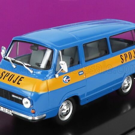 ABREX 1/43 SKODA | 1203 MINIBUS POSTE SPOJE 1974 | BLUE YELLOW