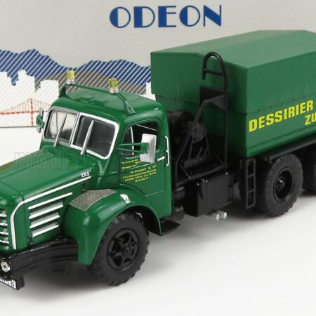 ODEON 1/43 BERLIET | TBO15 M3 TRACTOR TRUCK 3-ASSI DESSIRIER TRANSPORTS 1960 | GREEN