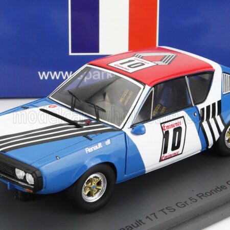 SPARK-MODEL 1/43 RENAULT | R17 N 10 3rd RONDE CEVENOLE 1973 J.P.NICOLAS | BLUE BLACK WHITE RED