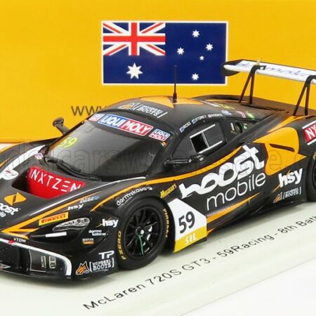 SPARK-MODEL 1/43 McLAREN | 720S TEAM 59RACING N 59 12h BATHURST 2020 D.STOREY - F.ROSS - M.KODRIC | BLACK YELLOW