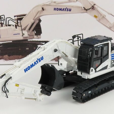 UNIVERSAL HOBBIES 1/50 KOMATSU | PC210LC ESCAVATORE CINGOLATO - TRACTOR EXCAVATOR | WHITE BLACK