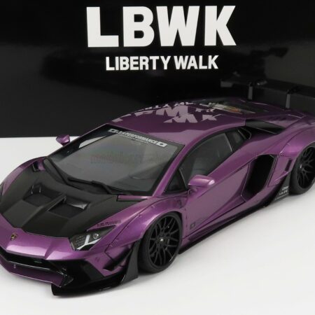 AUTOART 1/18 LAMBORGHINI | AVENTADOR LIBERTY WALK 2017 | PURPLE CARBON