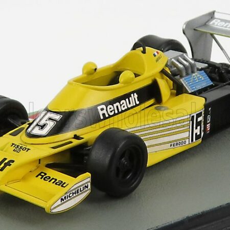 EDICOLA 1/43 RENAULT | F1 RS01 N 15 SEASON 1977 JEAN PIERRE JABOUILLE | YELLOW BLACK