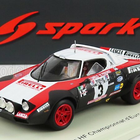 SPARK-MODEL 1/43 LANCIA | STRATOS HF N 3 EUROPEAN RALLY CHAMPIONSHIP 1978 T.CARELLO - M.PERISSINOT | WHITE RED BLACK