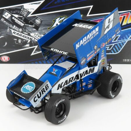 ACME-MODELS 1/18 FORD USA | TEAM KARAVAN TRAILERS N 9 SPRINT CAR SEASON 2021 K.KAHNE | BLUE