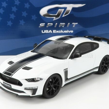 GT-SPIRIT 1/18 FORD USA | MUSTANG COUPE 5.0 R-SPEC RHD 2020 | WHITE BLACK